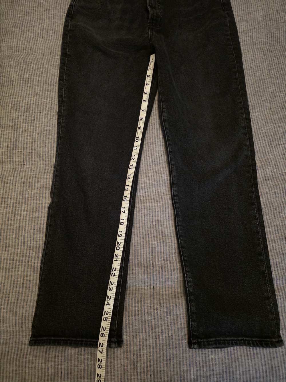 Madewell Black The Perfecr Vintage Straight Leg Jeans Size 28 - Picture 2 of 8